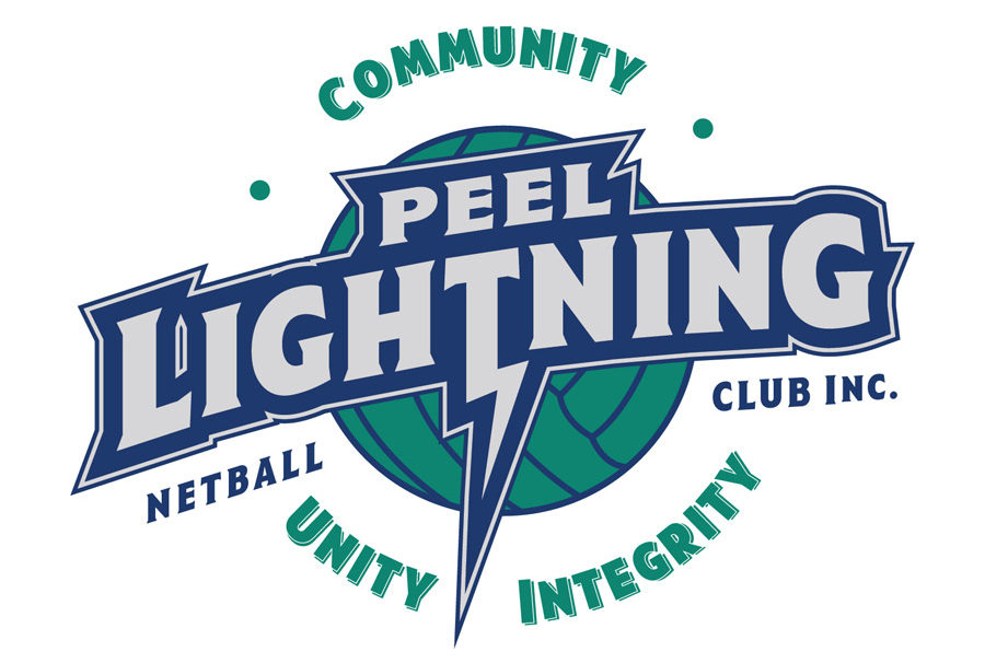 Peel Lightning Netball Club Logo