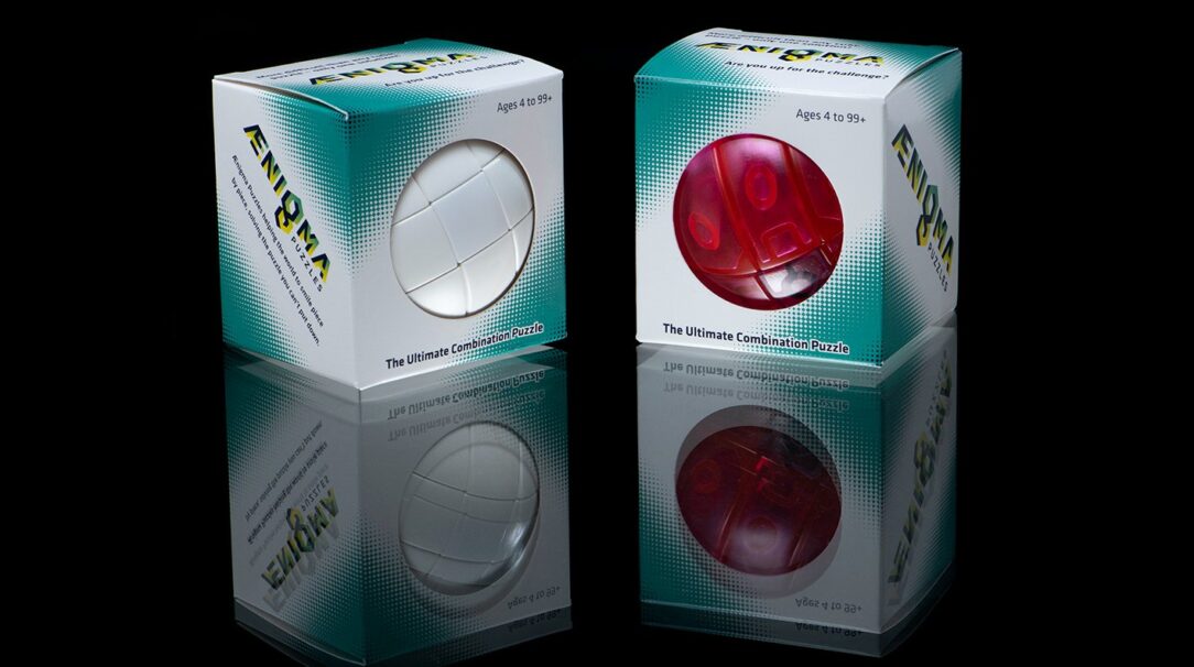 aenigma puzzle ball packaging
