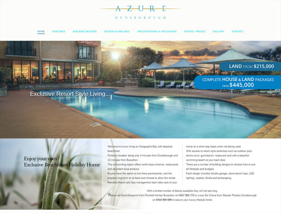 Azure Dunsborough website